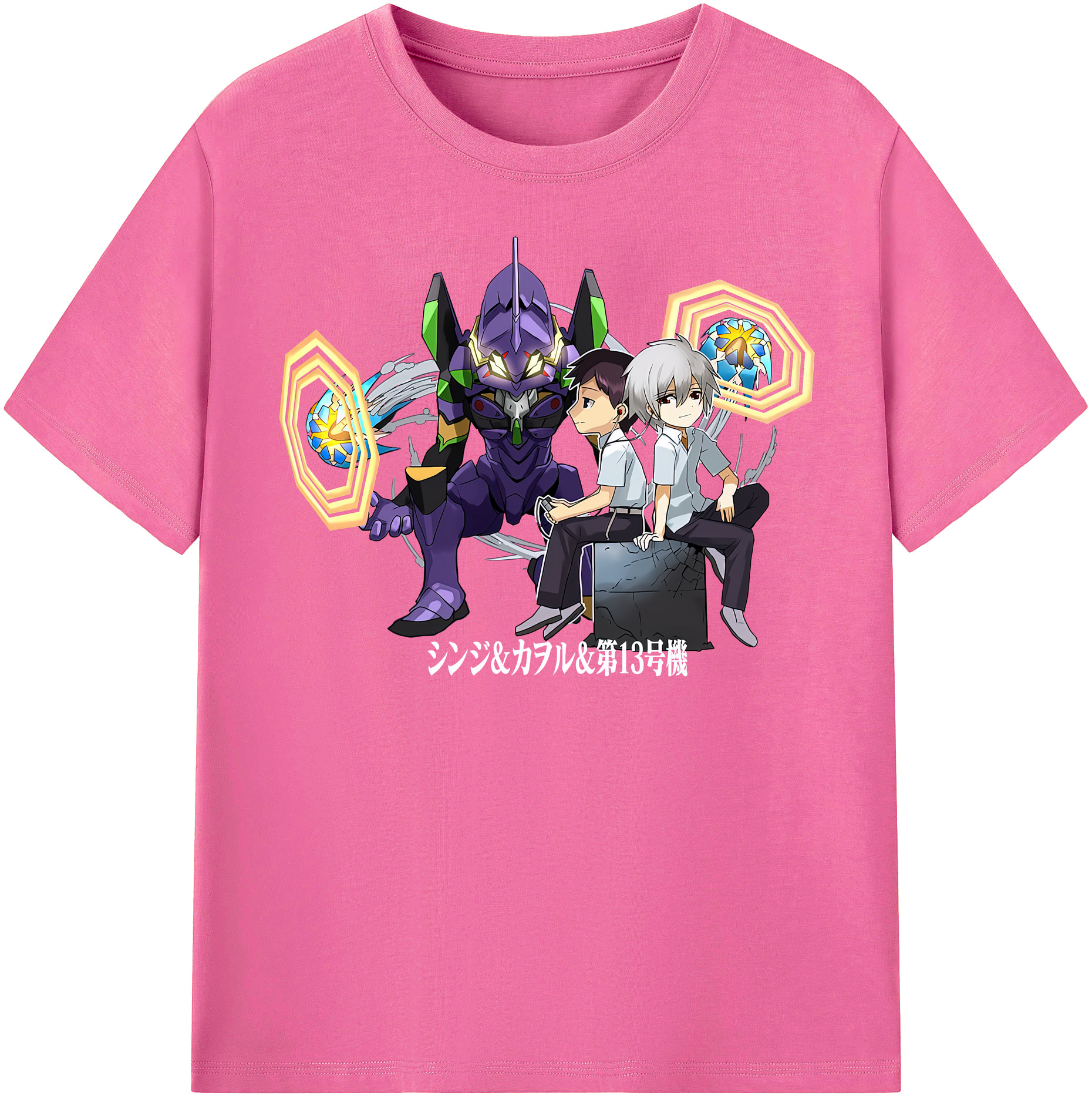 （画像用） EVA 新世紀エヴァンゲリオン レディースカジュアルプリントTシャツ（綿100％）